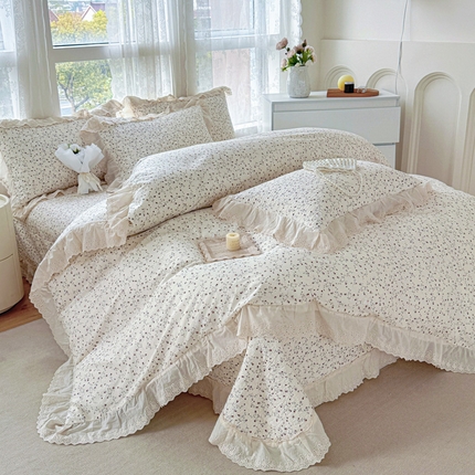91家纺网 家纺一手货源 找家纺 （总）添越家纺2025新款纯棉砂洗床盖三件套四件套系列