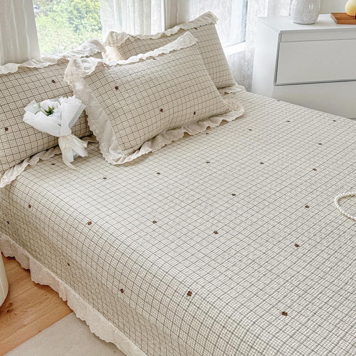 91家纺网 家纺一手货源 找家纺 添越家纺2025新款纯棉砂洗床盖三件套四件套系列简尚