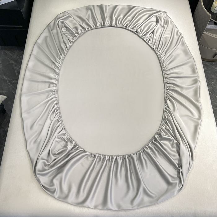 91家纺网 家纺一手货源 找家纺 ab家纺 2025新款莱赛尔单床笠 烟灰