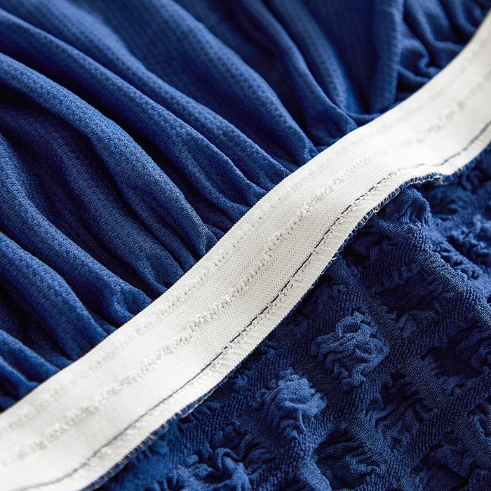 91家纺网 家纺一手货源 找家纺 飞翔家纺 2025新款泡泡纱沙发套 蓝色