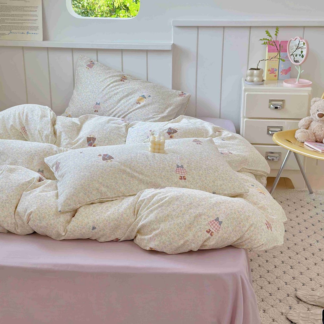 91家纺网 家纺一手货源 找家纺 （总）于果 2025新款双层纱四件套第五批