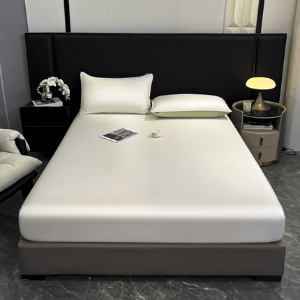 ab家纺 2025新款莱赛尔单床笠 珍珠白