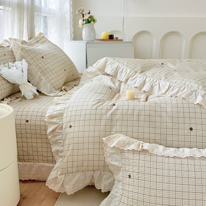 91家纺网 家纺一手货源 找家纺 添越家纺2025新款纯棉砂洗床盖三件套四件套系列简尚