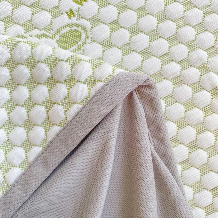 91家纺网 家纺一手货源 找家纺 千朵 2025新款凉感PE冰豆豆提花床笠款凉席 星星兔绿