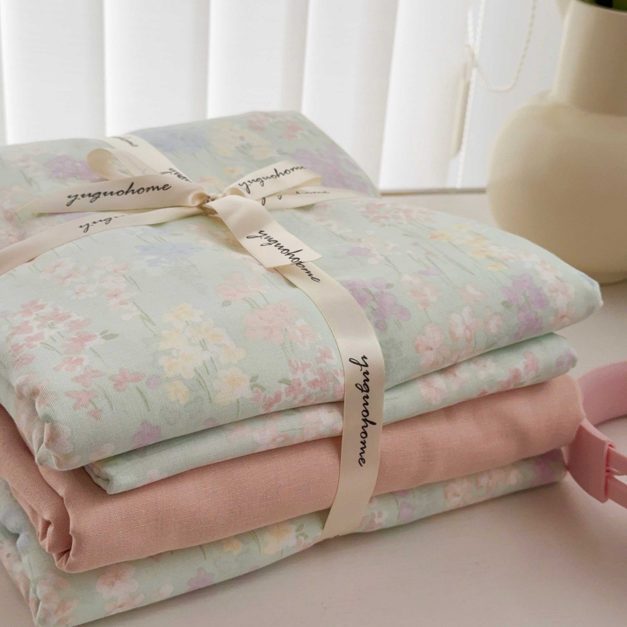 91家纺网 家纺一手货源 找家纺 于果 2025新款双层纱四件套第五批 艺朵