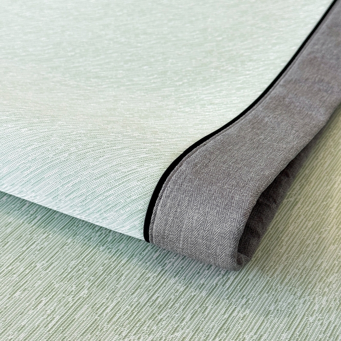 91家纺网 家纺一手货源 找家纺 九花鹿 2025新款凉感肌理纹冰丝席-床席款 肌理纹(豆绿）