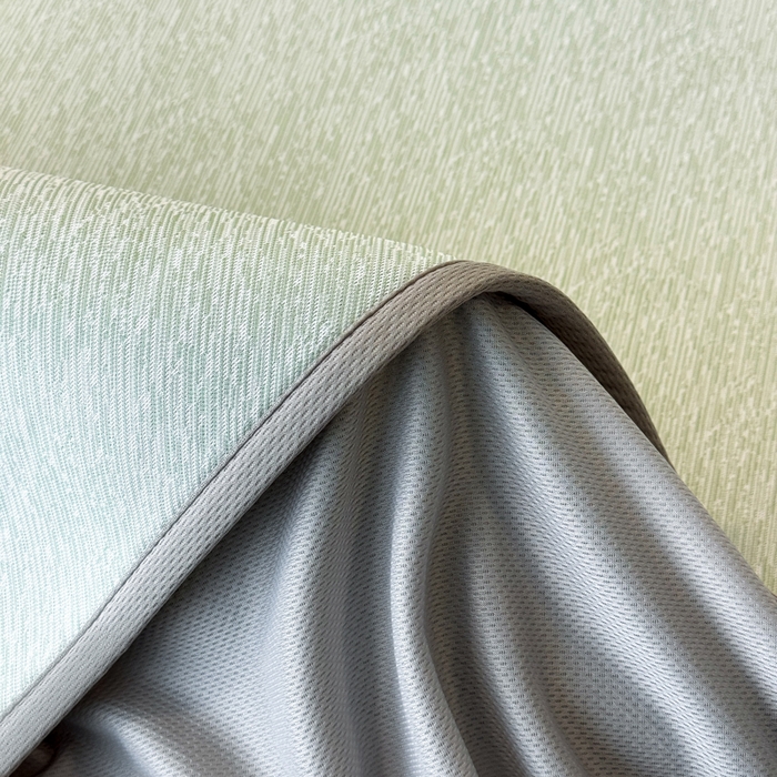 91家纺网 家纺一手货源 找家纺 九花鹿 2025新款凉感肌理纹冰丝席-床笠款 床笠款-肌理纹(豆绿）