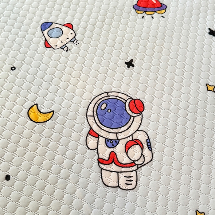 91家纺网 家纺一手货源 找家纺 金盛皇朝家纺 2025夏季新款冰丝凉豆豆床盖凉席 宇宙天空