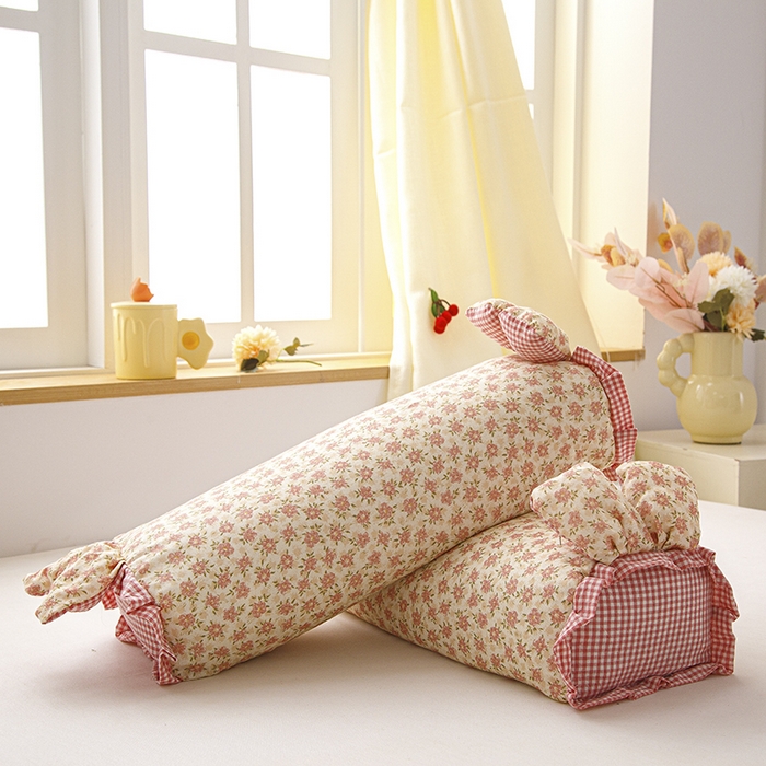 91家纺网 家纺一手货源 找家纺 织布人 2025新款荞麦枕直播爆款全棉双层纱兔子枕全荞麦壳枕头夏季透气枕 全棉兔子枕-月落玉