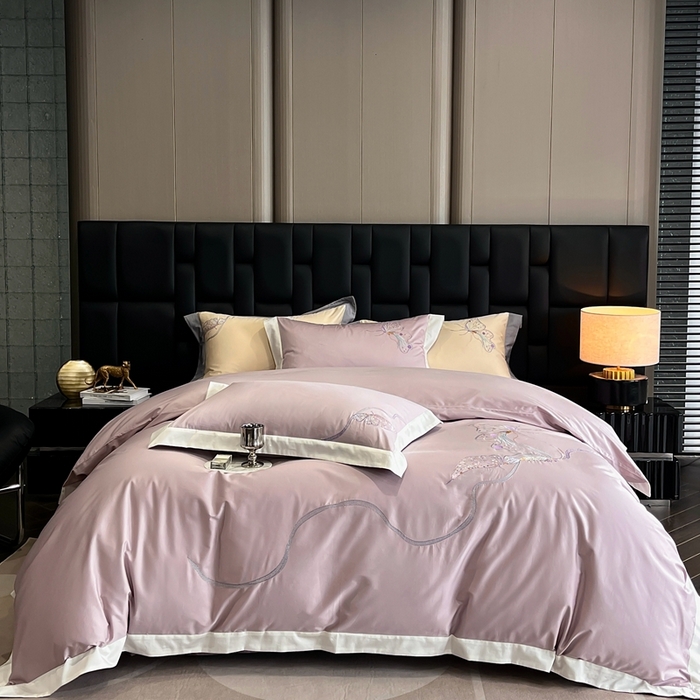 91家纺网 家纺一手货源 找家纺 （总）瑞雪家居 2025新款50双股长绒棉纯棉绣花四件套