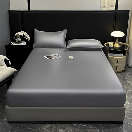 91家纺网 家纺一手货源 找家纺 ab家纺 2025新款莱赛尔单床笠 摩登灰