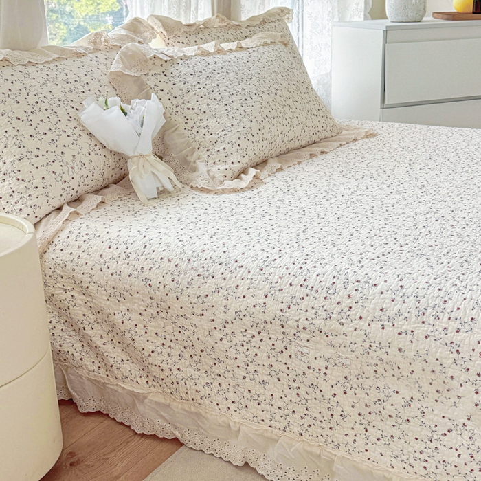 91家纺网 家纺一手货源 找家纺 添越家纺2025新款纯棉砂洗床盖三件套四件套系列伊澜