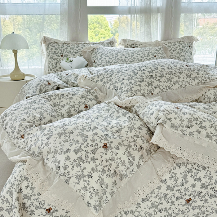 91家纺网 家纺一手货源 找家纺 添越家纺2025新款纯棉砂洗床盖三件套四件套系列奥罗拉