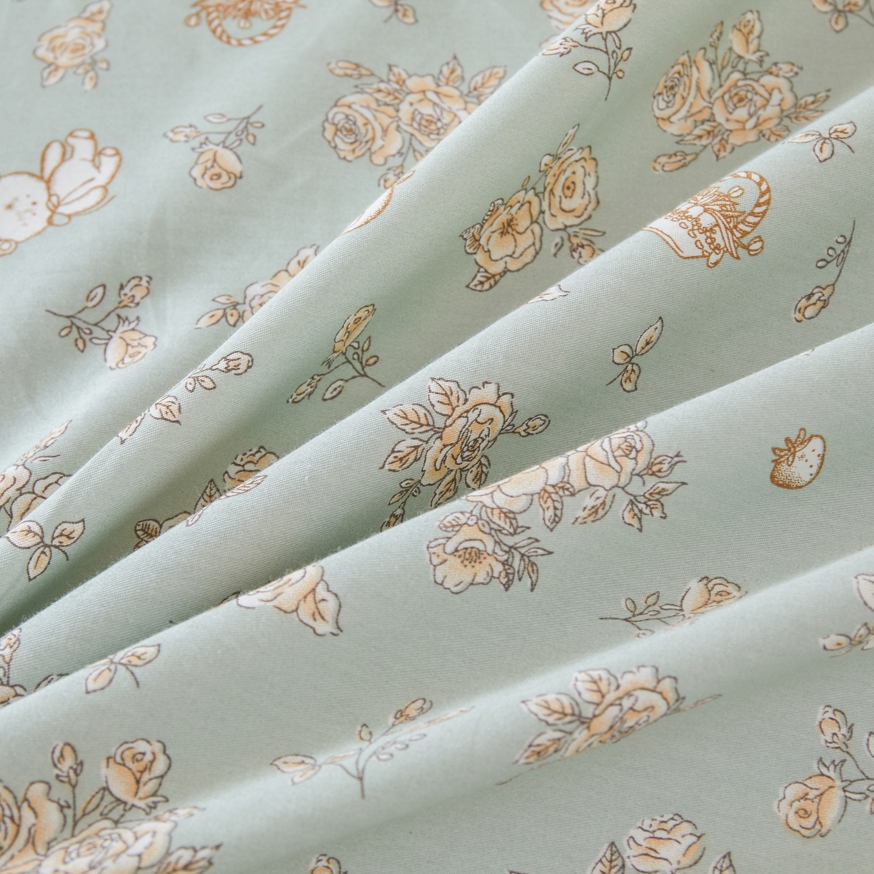 91家纺网 家纺一手货源 找家纺 缦彩 2025新款韩版全棉公主风枕套 贝丽花都