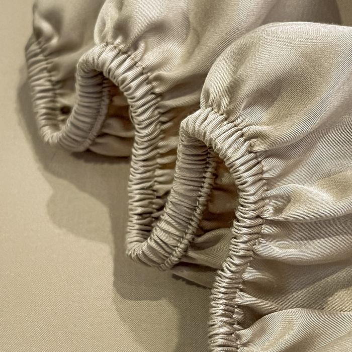 91家纺网 家纺一手货源 找家纺 ab家纺 2025新款莱赛尔单床笠 卡其