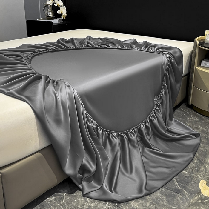 91家纺网 家纺一手货源 找家纺 ab家纺 2025新款莱赛尔单床笠 摩登灰