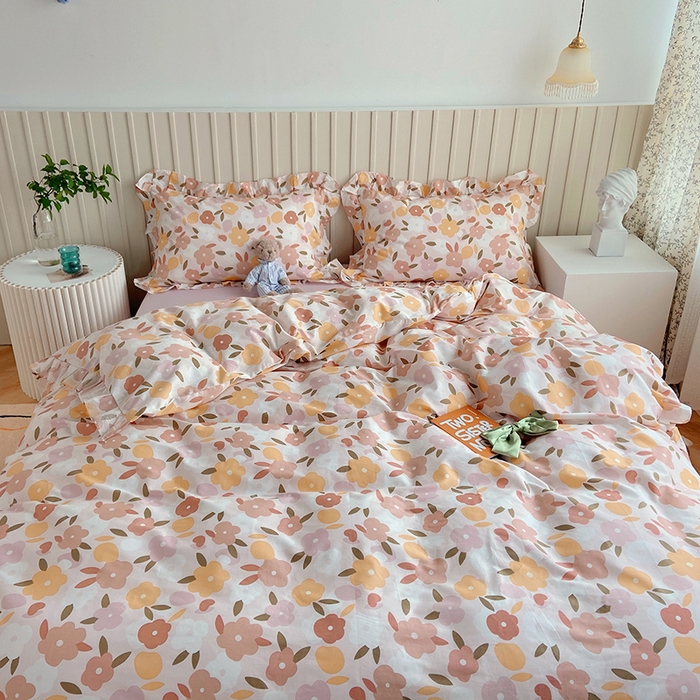 91家纺网 家纺一手货源 找家纺 （总）绫韵家纺 2025夏季全棉花边款小意境荷叶边特价系列