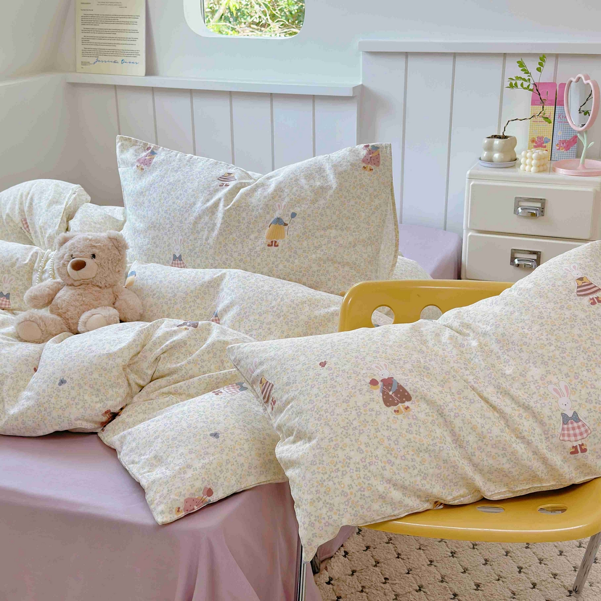 91家纺网 家纺一手货源 找家纺 （总）于果 2025新款双层纱四件套第五批