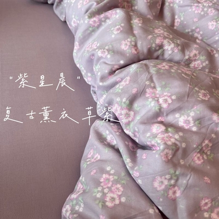 91家纺网 家纺一手货源 找家纺 （总）集布 2025新款活性印染全棉双层纱四件套