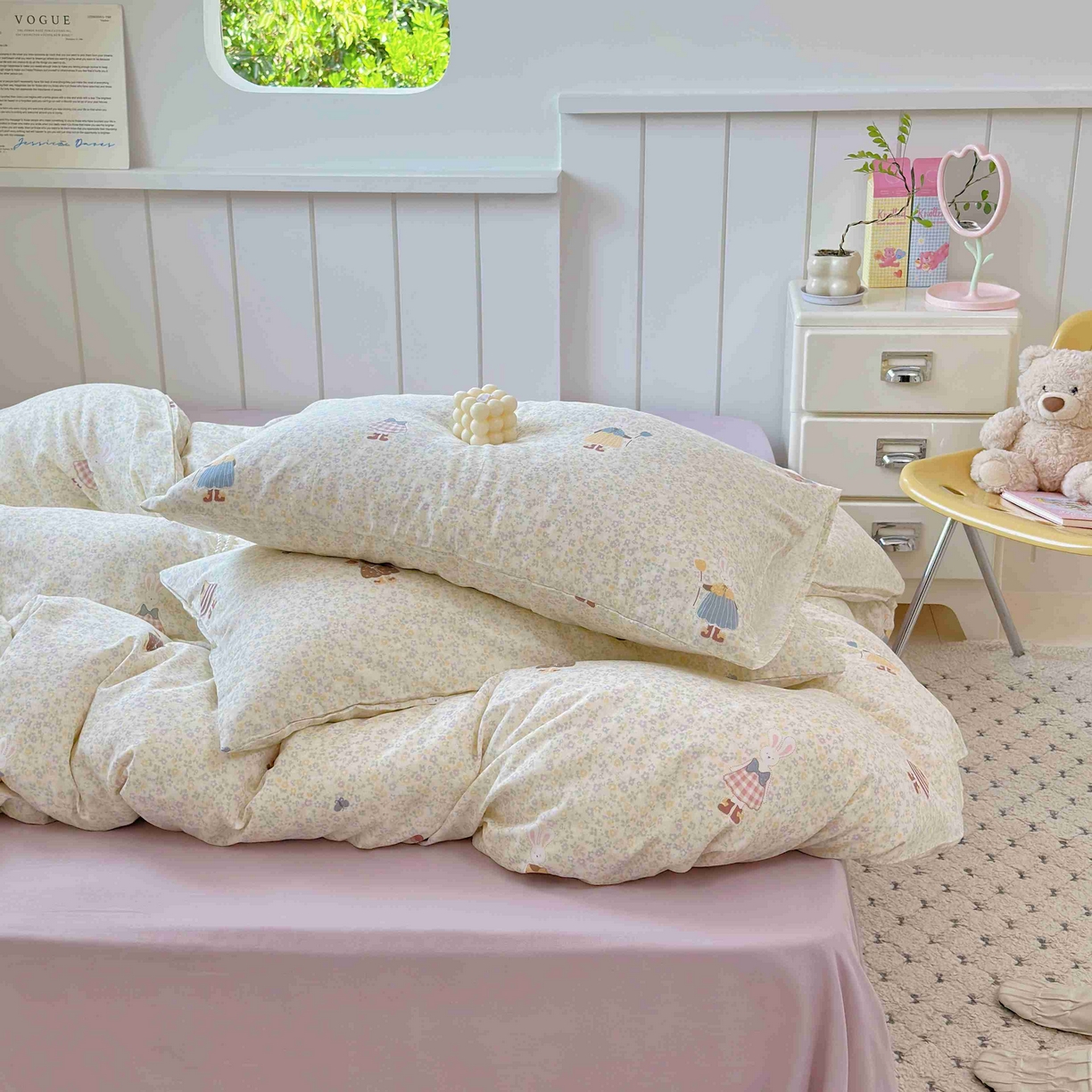 91家纺网 家纺一手货源 找家纺 （总）于果 2025新款双层纱四件套第五批