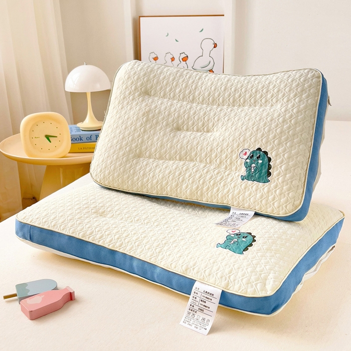 91家纺网 家纺一手货源 找家纺 （总）乐秀家纺 2025新款儿童卡通云柔舒适枕芯幼儿园午睡枕头枕芯