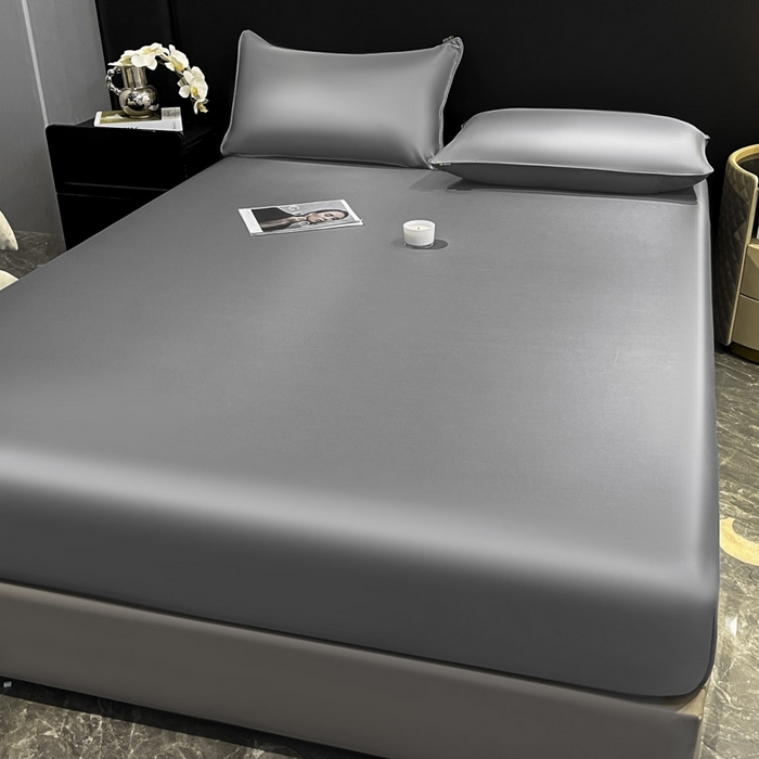 91家纺网 家纺一手货源 找家纺 ab家纺 2025新款莱赛尔单床笠 摩登灰