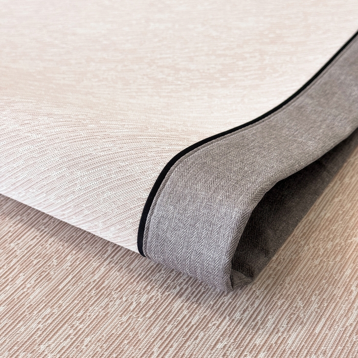 91家纺网 家纺一手货源 找家纺 九花鹿 2025新款凉感肌理纹冰丝席-床席款 肌理纹(豆沙）