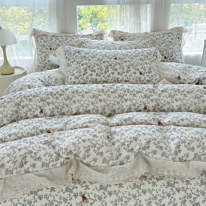 91家纺网 家纺一手货源 找家纺 添越家纺2025新款纯棉砂洗床盖三件套四件套系列奥罗拉