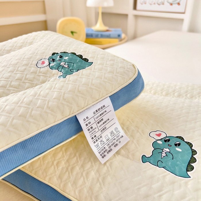 91家纺网 家纺一手货源 找家纺 （总）乐秀家纺 2025新款儿童卡通云柔舒适枕芯幼儿园午睡枕头枕芯