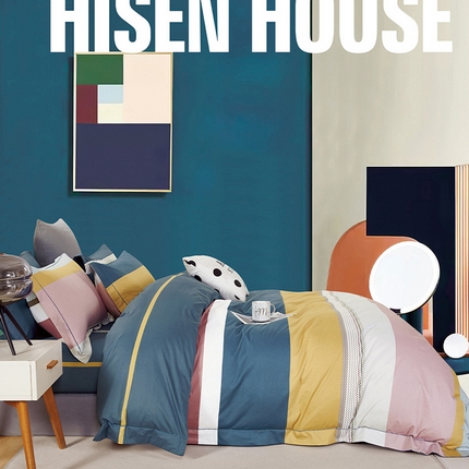 海盛 2025新款套件面料全棉13376印花系列 奇彩空间-粉