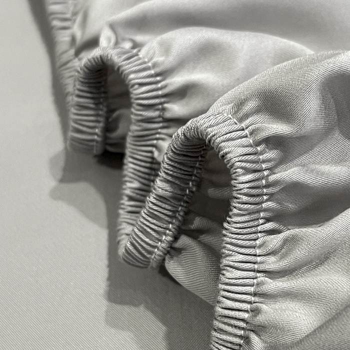 91家纺网 家纺一手货源 找家纺 ab家纺 2025新款莱赛尔单床笠 烟灰