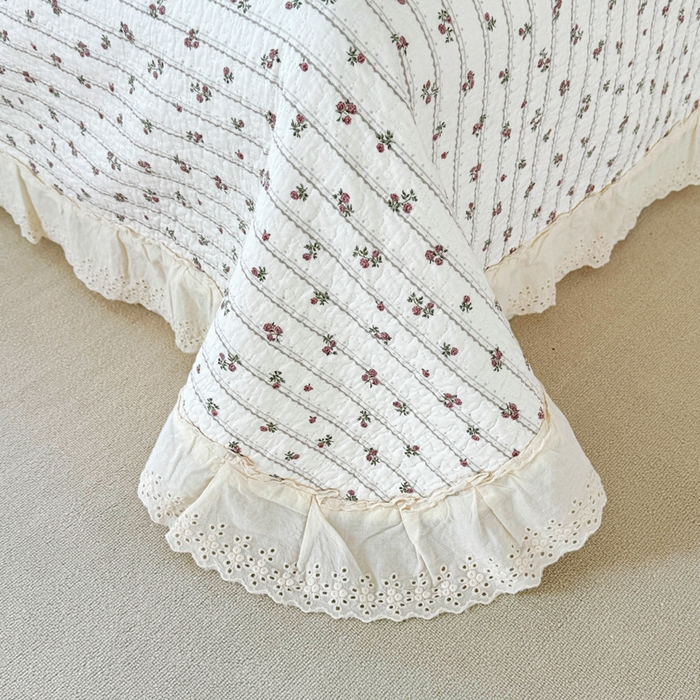 91家纺网 家纺一手货源 找家纺 添越家纺2025新款纯棉砂洗床盖三件套四件套系列梦的旋律