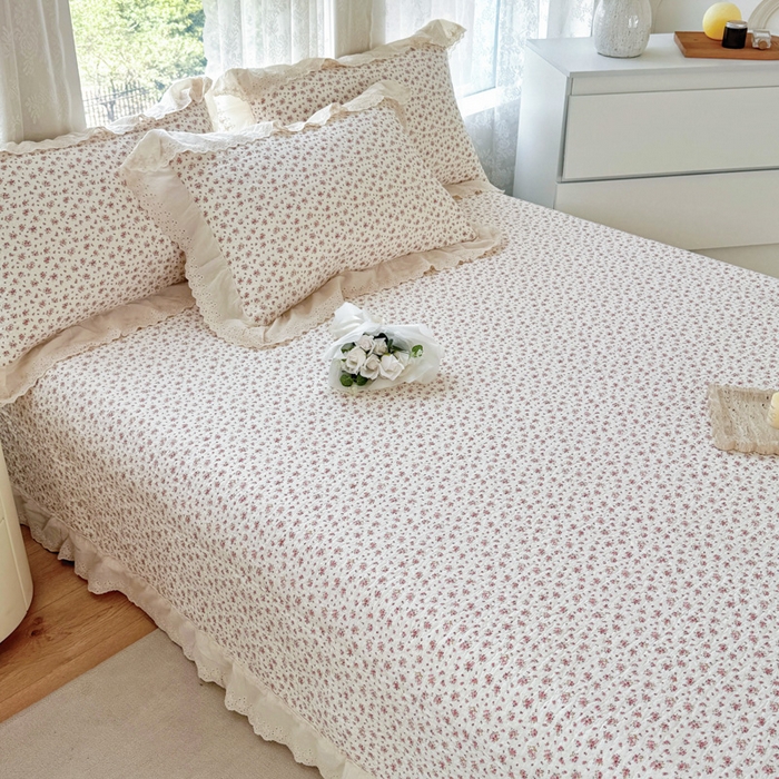 91家纺网 家纺一手货源 找家纺 添越家纺2025新款纯棉砂洗床盖三件套四件套系列时光恋人