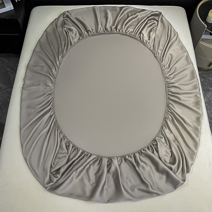 91家纺网 家纺一手货源 找家纺 ab家纺 2025新款莱赛尔单床笠 古铜棕