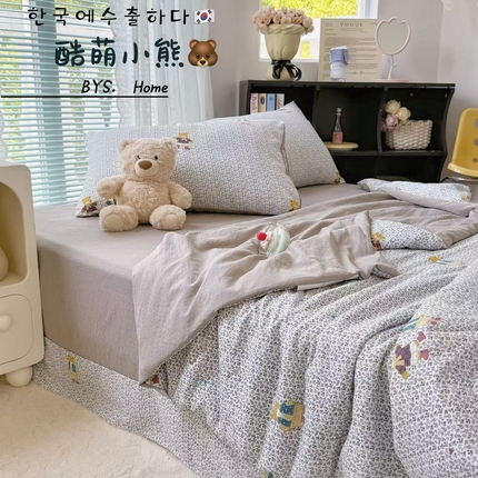 91家纺网 家纺一手货源 找家纺 （总）暖伊家居2025新款云感双层纱夏被四件套