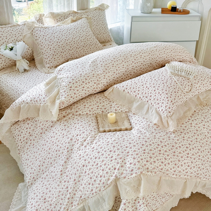 91家纺网 家纺一手货源 找家纺 添越家纺2025新款纯棉砂洗床盖三件套四件套系列时光恋人