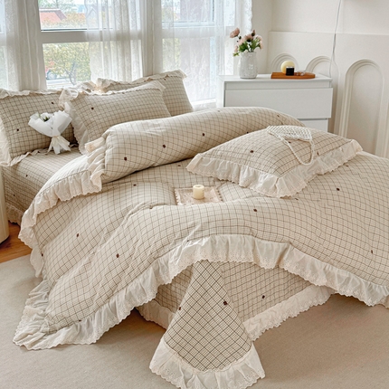 91家纺网 家纺一手货源 找家纺 （总）添越家纺2025新款纯棉砂洗床盖三件套四件套系列