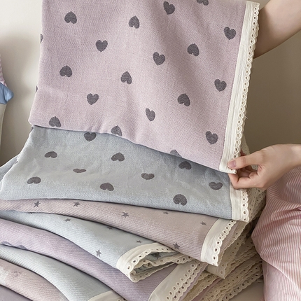 麻依 2025新款花边天丝棉冷感毯 组合图