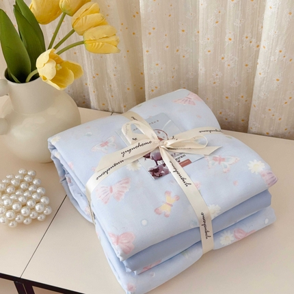 91家纺网 家纺一手货源 找家纺 （总）于果 2025新款双层纱四件套第五批