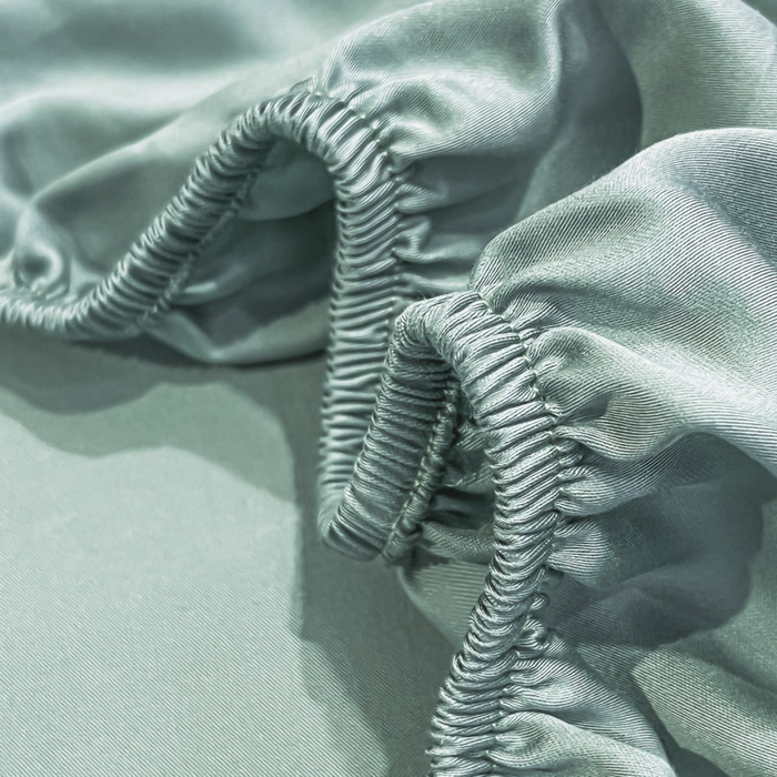 91家纺网 家纺一手货源 找家纺 ab家纺 2025新款莱赛尔单床笠 海苔绿