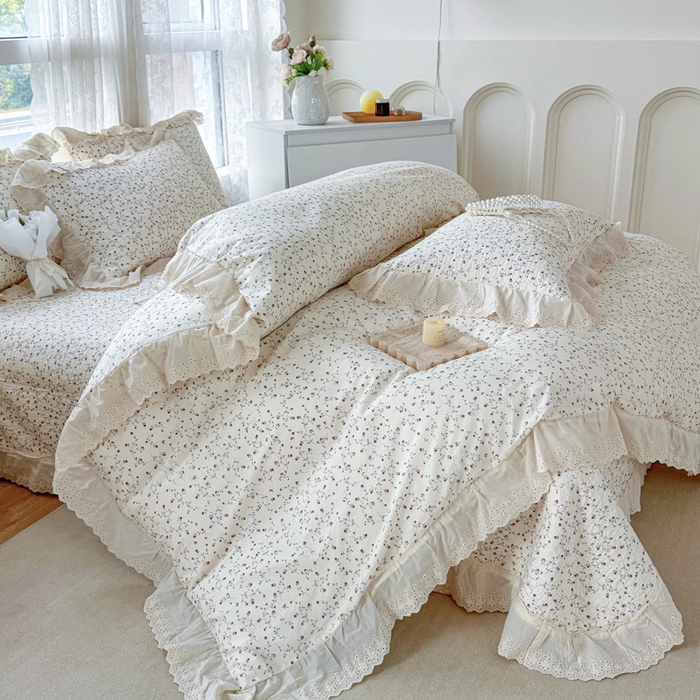 91家纺网 家纺一手货源 找家纺 添越家纺2025新款纯棉砂洗床盖三件套四件套系列伊澜