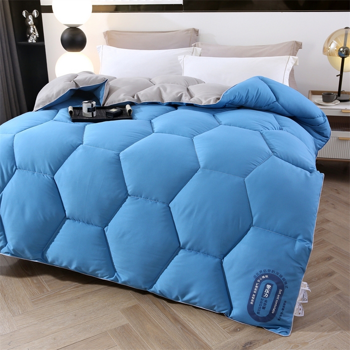 91家纺网 家纺一手货源 找家纺 好老表被业 2025新款超柔云朵被芯零压被子 零压被水立方绗缝