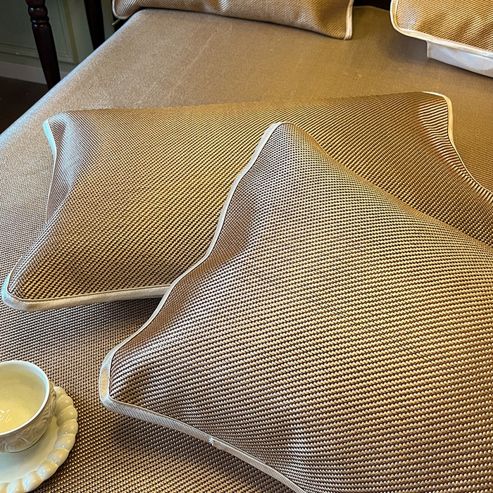 91家纺网 家纺一手货源 找家纺 网红馆（ck家纺） 2025新款可脱卸床裙款冰藤席-盛夏繁星 浅棕