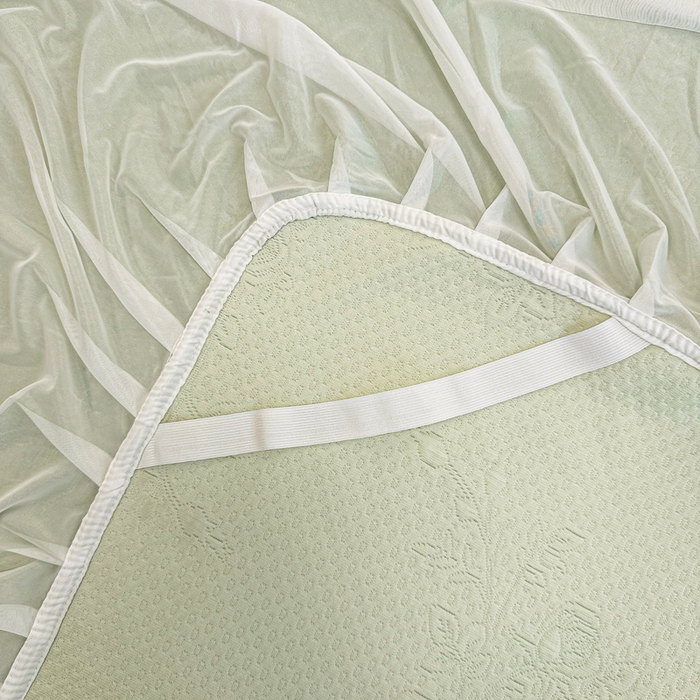 91家纺网 家纺一手货源 找家纺 布卢姆床垫 2025新款A类PE乙纶冰豆豆凉席床裙款 玫瑰花园