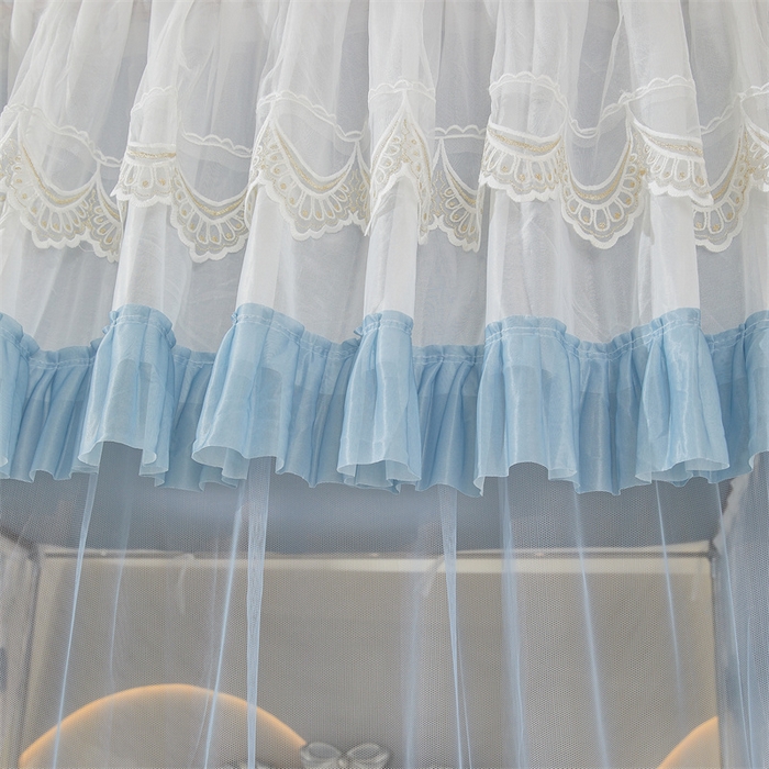 91家纺网 家纺一手货源 找家纺 （总）迪凡保罗蚊帐 2025新款2513款双轨铝合金落地导轨蚊帐