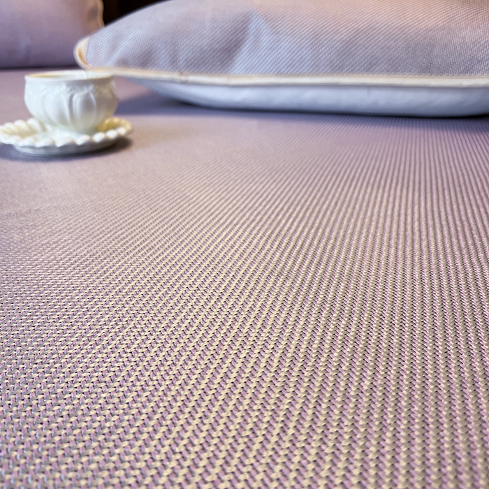 91家纺网 家纺一手货源 找家纺 网红馆（ck家纺） 2025新款可脱卸床裙款冰藤席-盛夏繁星 烟粉