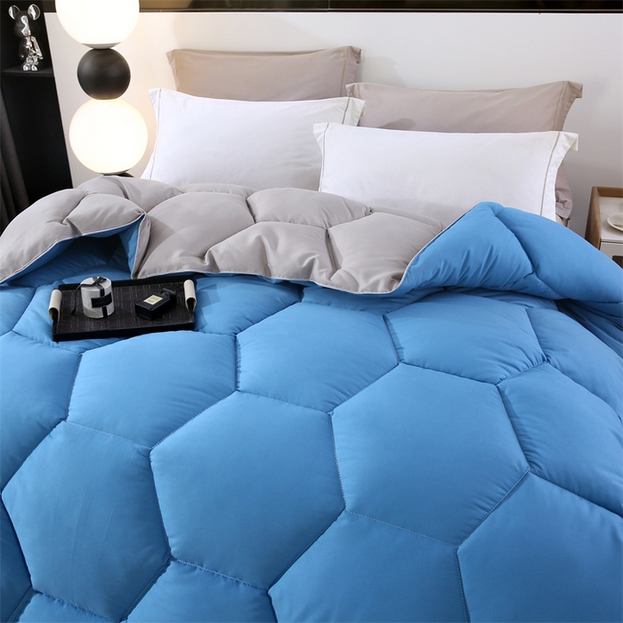 91家纺网 家纺一手货源 找家纺 好老表被业 2025新款超柔云朵被芯零压被子 零压被水立方绗缝