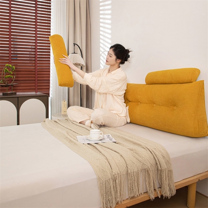 91家纺网 家纺一手货源 找家纺 （总）沐沐家纺 2026新款雪尼绒三角靠背带头枕