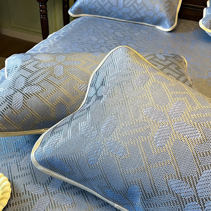 91家纺网 家纺一手货源 找家纺 网红馆（ck家纺） 2025新款可脱卸床裙款冰藤席-盛夏繁星 雾清