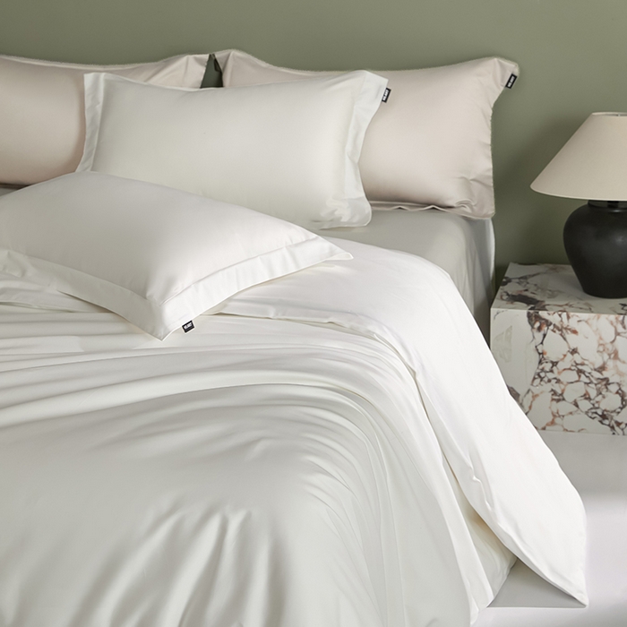 91家纺网 家纺一手货源 找家纺 禾时 2025新款轻奢A类100SPro新疆长绒棉四件套全棉纯棉高定款 白色